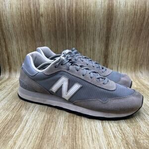 New‎ Balance 515 Men's 13 D Grey White Athletic Lace Up Shoes Sneakers ML515RSA
